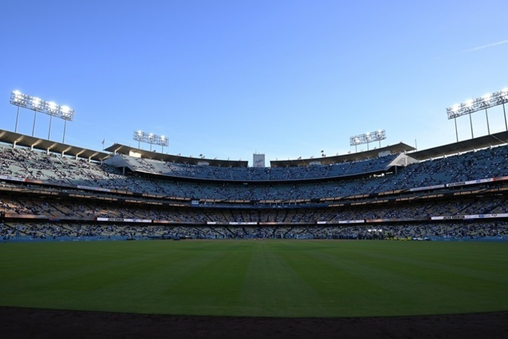 Watch batting practice, then tour the Dodger Stadium TM broadcast booth