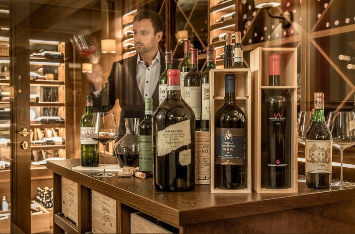 Sommelier Mario Pargger working at Little London