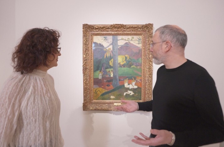 Thyssen-Bornemisza National Museum official guide Inés Carriedo and botanical researcher Eduardo Barba.