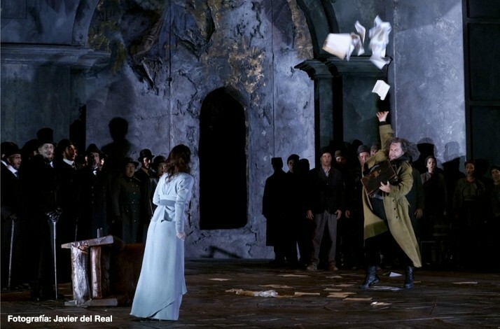 A scene from one of Giuseppe Verdi's operas. Photo by Javier del Real.