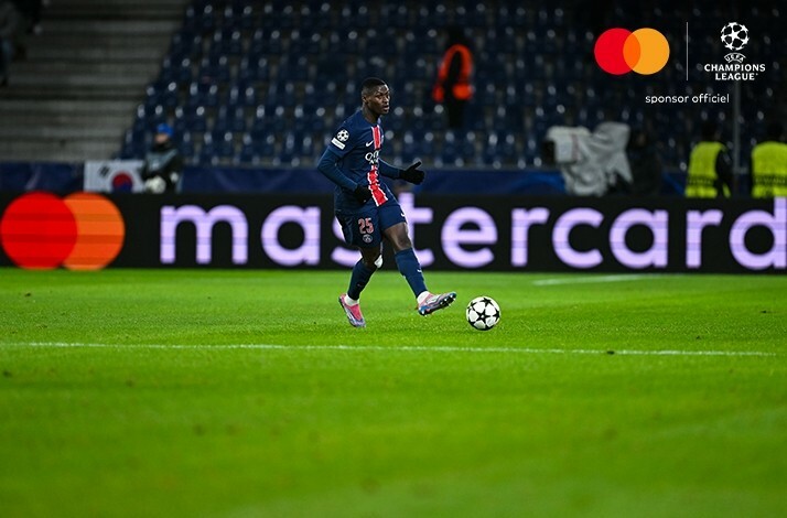 Player of Paris Saint-Germain photographed during an UEFA Champions League match.