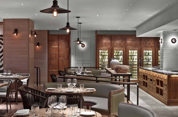 A restaurant in the Andaz Maui at Wailea Resort.