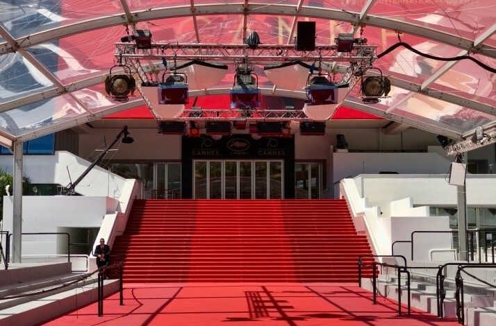 Cannes Film Festival empty red carpet
