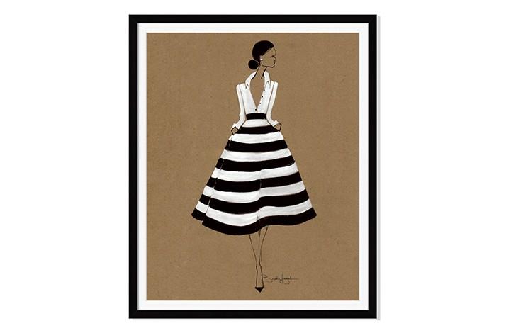 “Georgia”: Fashion Illustration by Artist Brooke Hagel (1)