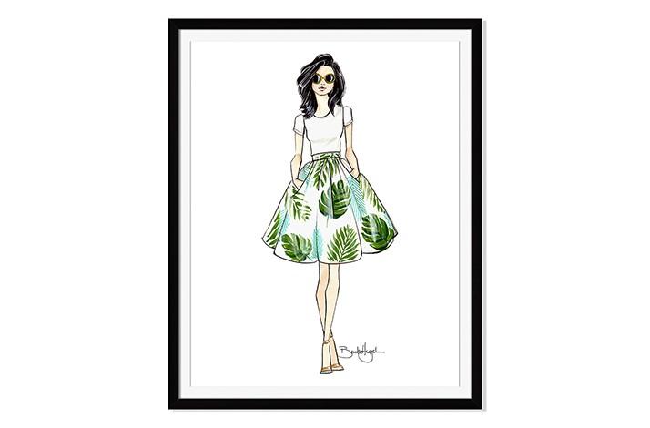 “Bethany”: Fashion Illustration by Artist Brooke Hagel (1)