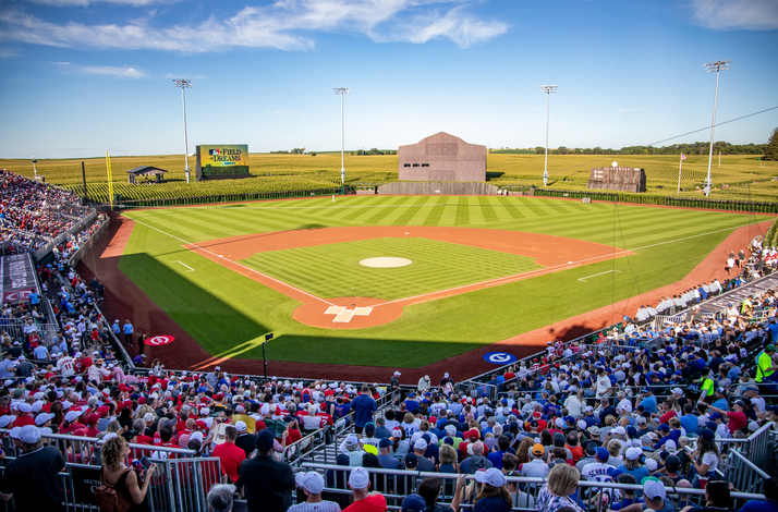 Watch an MLB® matchup at the Field of Dreams