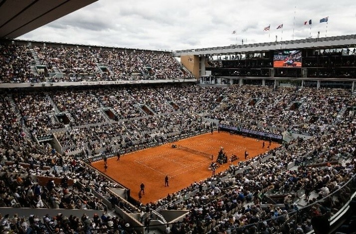 Stade Roland Garros in Paris, France, home of the French Open tennis tournament.