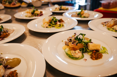 Several authentic Austrian meals served at Kitzbühel.