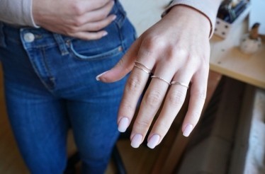 Make Your Own Sterling Silver Stacking Rings with a San Francisco Jewelry Designer : San Francisco, California