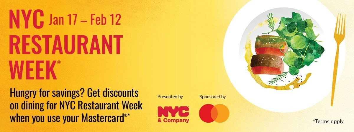 Dine out with Mastercard during NYC Restaurant Week to save on meals and NJ TRANSIT: In New York, New York