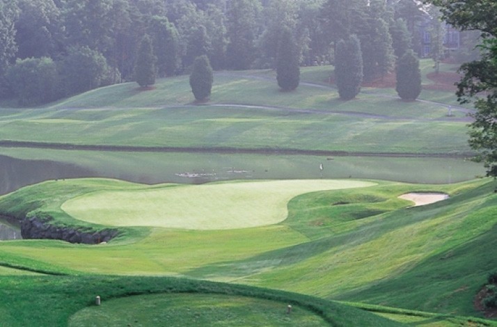 View at TPC Piper Glen’s golf courses landscape.