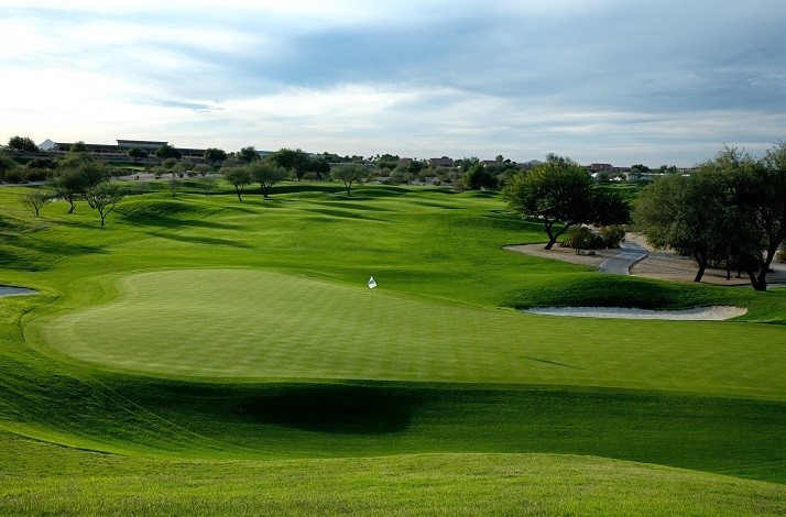 View at TPC Scottsdale’s golf course landscape.