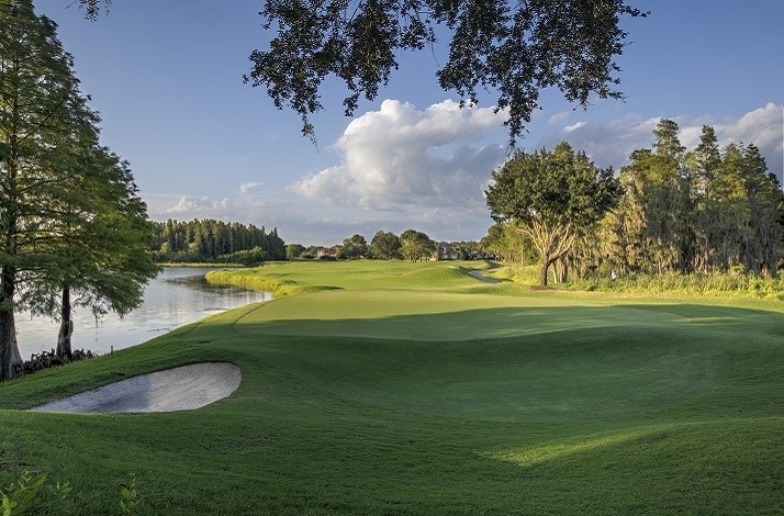 View at TPC Tampa Bay’s golf course landscape.