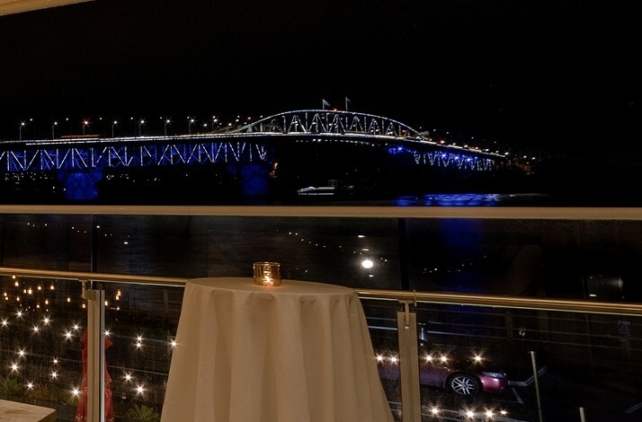 Candlelit table at  Park Hyatt Auckland for special dinner experience for couples.