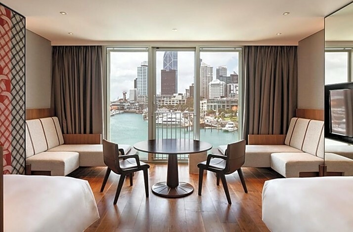 Harbourside hotel room at the five-star Park Hyatt for two people.