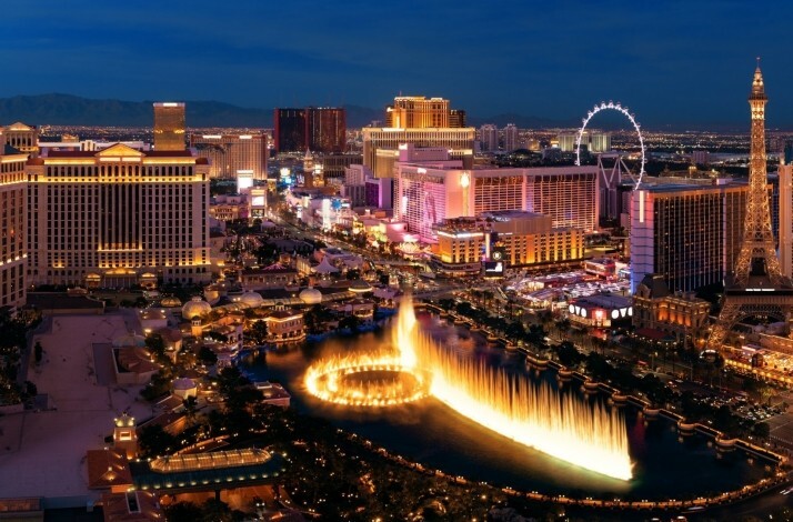 Bird's eye view of Las Vegas