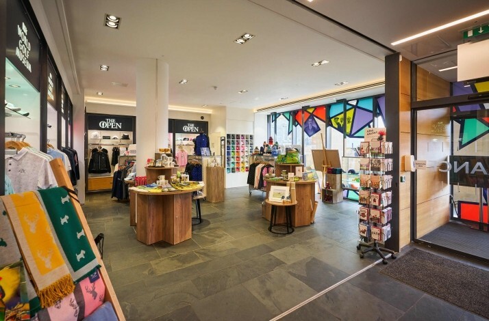 A view of the shop in Royal & Ancient World Golf Museum