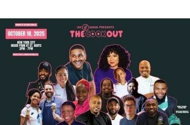 The promotional banner of the Cookout—Chef JJ Johnson's signature celebration of Black culinary heritage in NYC.
