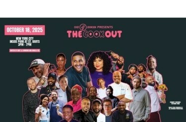 The promotional banner of the Cookout—Chef JJ Johnson's signature celebration of Black culinary heritage in NYC.