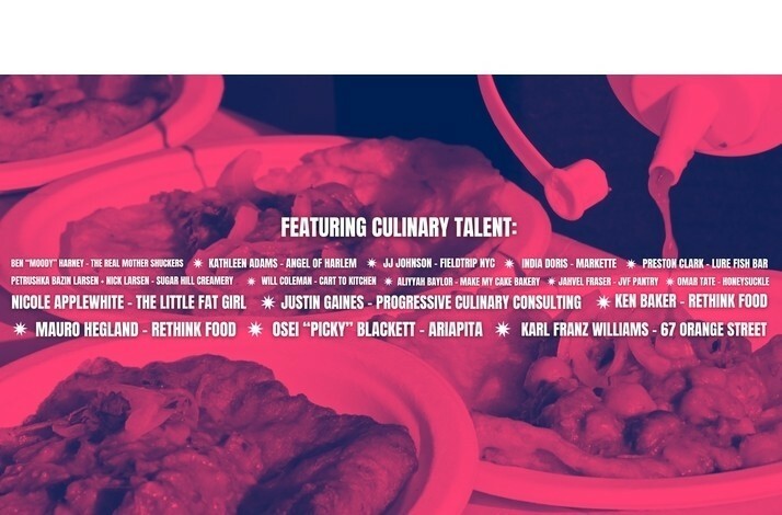 The promotional banner of the Cookout—Chef JJ Johnson's signature celebration of Black culinary heritage in NYC.