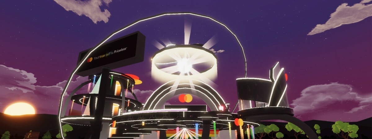 Mastercard Pride Plaza Decentraland: In New York, New York