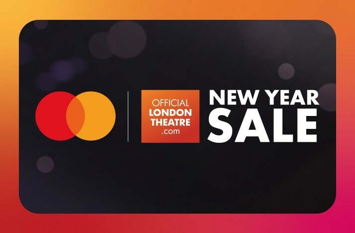 Promotional banner for Official London Theatre for New Year Sale 2026