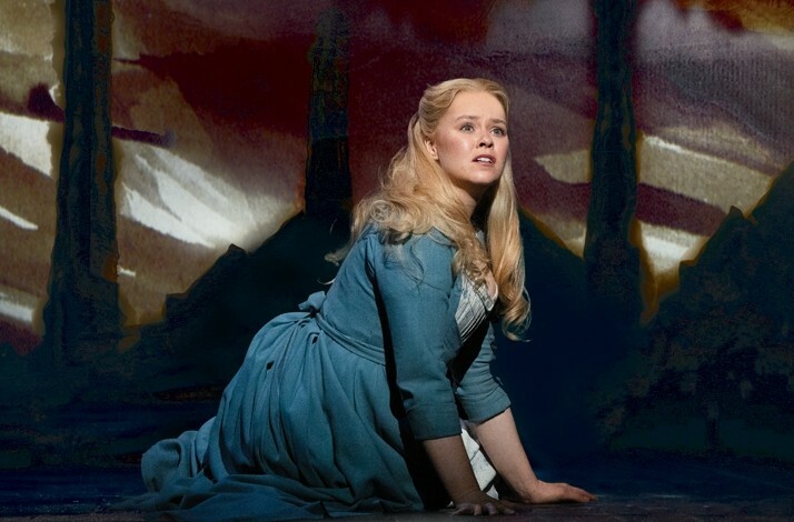 Katie Hall in a performance of the musical Les Misérables