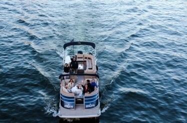 A view of the boat from the above