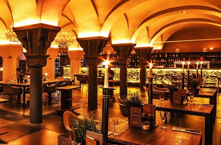 Interior of restaurant EMIL in Dortmund.