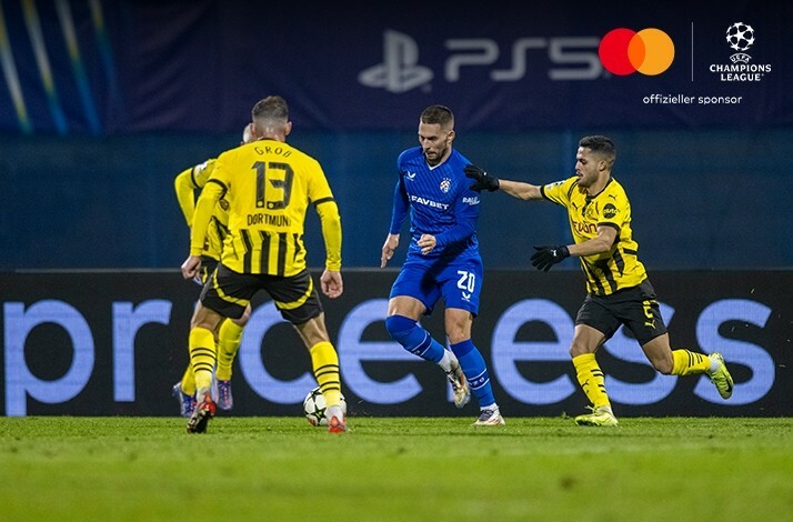 Players of Borussia Dortmund photographed during an UEFA Champions League match