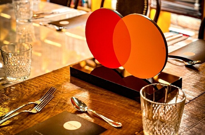 A table served for an event at Minoa Pera bookstore.