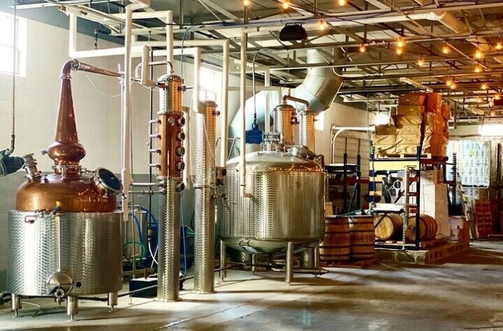 The production plant of New Artisan Distillery in Dallas.