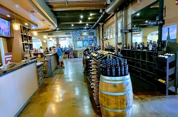 Wine shop at the Wilson Creek Winery.