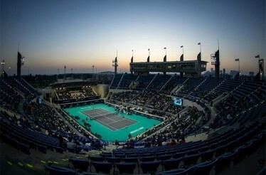 The tennis stadium Mubadala, bird-eye view