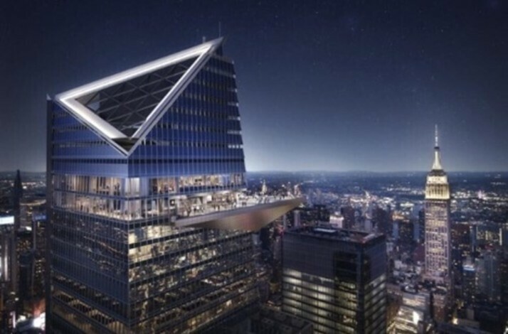 Terrace of the Edge restaurant situated 1,100 feet above New York City
