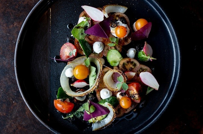 Salad served at Peak with Priceless