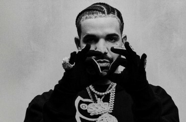 Promotional black and white photo of music artist Drake