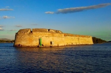 St. Nicholas fortress located on one of the islands of the Šibenik archipelago