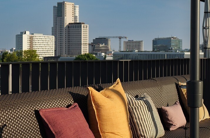 Rooftop terrace at the KPM.