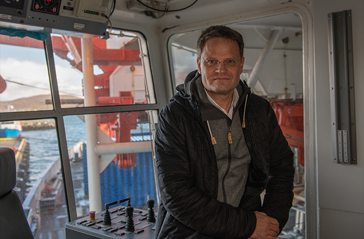 A portrait of Professor Markus Rex, a renowned climate researcher.