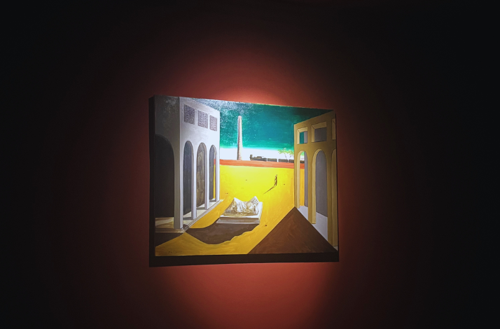 Surrealist Artwork in the Espacio KB room.