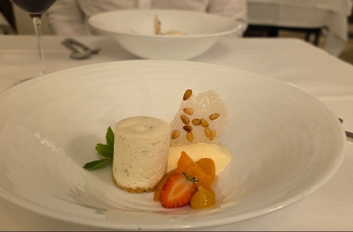 A freshly prepared dish - part of the Surprise Menu 