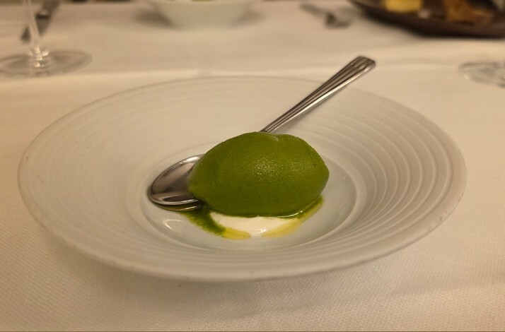 A freshly prepared dish - part of the Surprise Menu 