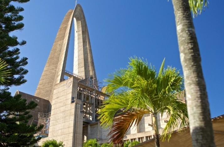 The Cathedral of Higuey captured from left side