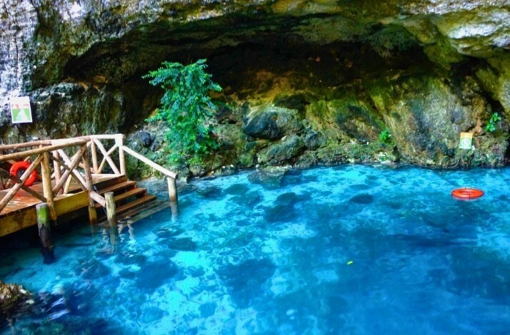Hoyo azul watering hole in Punta Cana
