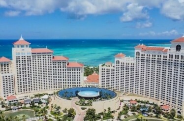 A bird view of the Caribbean's largest casino at Baha Mar Resort