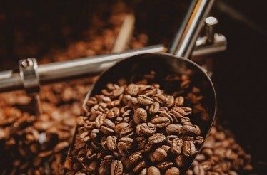 Close-up of coffee beans used at the Van Gogh Specialty Coffee & City Roastery