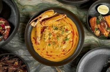 One of the dishes at Tatiana by Kwame Onwuachi is the best restaurant in New York.