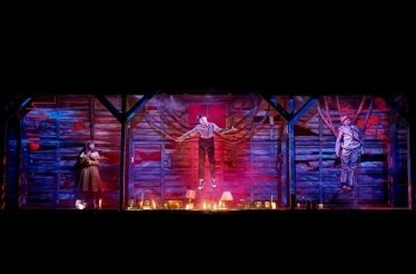 Photo from a live stage performance of Stranger Things: The First Shadow.
