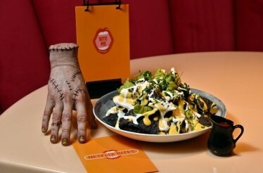 The Addam’s family inspired dish prepared at the culinary residency of MGM Grand Hotel in Las Vegas.
